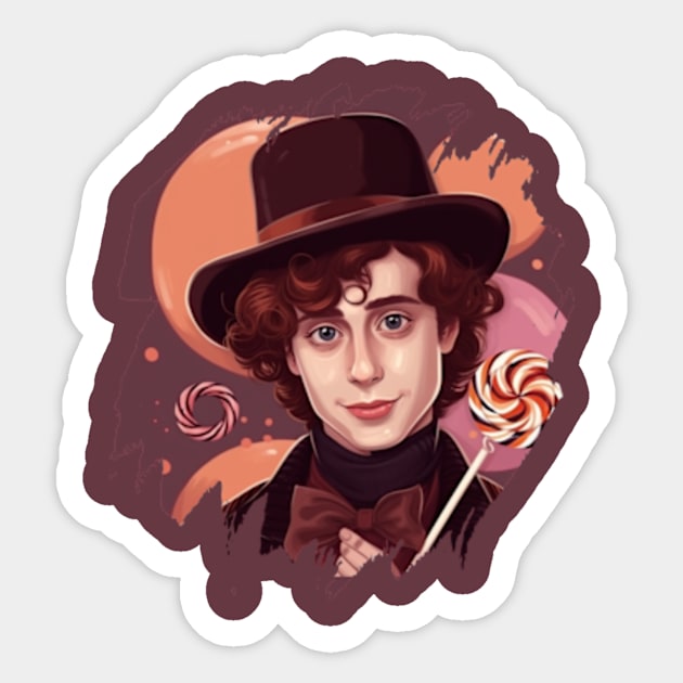 Willy Wonka Sticker by Pixy Official